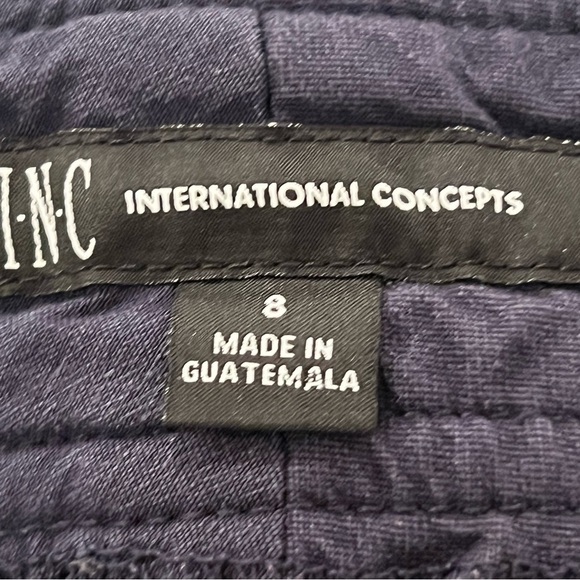 INC women blue stretchy shorts/size 8 - Picture 5 of 5